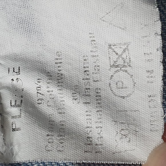 Size L 12 Designer Cropped Distressed Denim & Lace Jacket - Picture 15 of 15